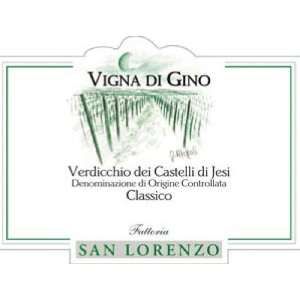 2009 Fattoria San Lorenzo Vigna Di Gino Verdicchio Classico Doc 750ml