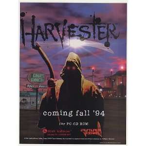 1994 Harvester Game Merit Software Print Ad