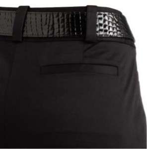 Apt 9 Ava Slim Ankle Dress Pants NWT 16 Black with Belt  