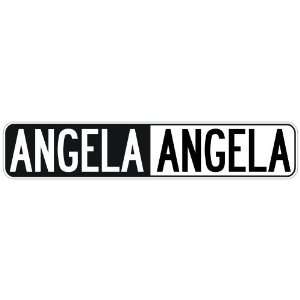   NEGATIVE ANGELA  STREET SIGN