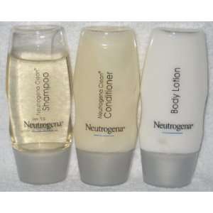  Neutrogena Clean Shampoo, Conditioner and Body Lotion 