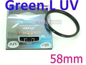 Green.L 58mm 58 UV Ultra Violet Filter Lens Protector  