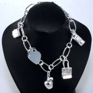  Syms Silver Plated Charm Bracelet Jewelry