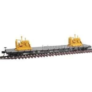   Ready to Run AAR 53 6 Flat Car w/Generator Load   MKT #13711 Toys