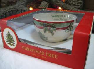New NIB Spode Christmas Tree Cup Saucer Mug Annual 7.5  