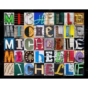  MICHELLE Personalized Name Poster Using Sign Letters 