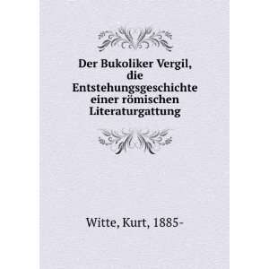   rÃ¶mischen Literaturgattung Kurt, 1885  Witte  Books