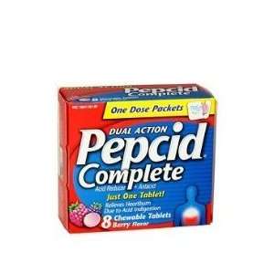  Pepcid Complete Dual Action Berry ~8 Chewable Tablets 