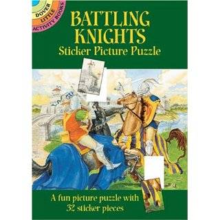 Battling Knights Sticker Picture Puzzle (Dover Little Activity Books 