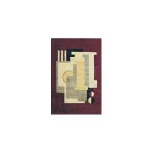 KAS Rugs IND2390 Indira Plum Boxes Area Rug Furniture 