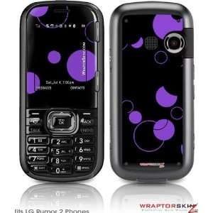  LG Rumor 2 Skin   Lots of Dots Purple on Black by 