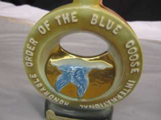 Vintage Jim Beam HONORABLE ORDER OF THE BLUE GOOSE Whiskey Decanter 