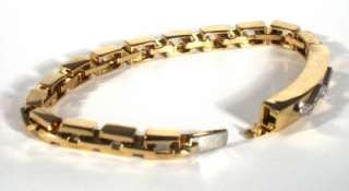 DAVID WEBB 18k YG Platinum Diamond Link Bracelet   GAL Appraisal  31 