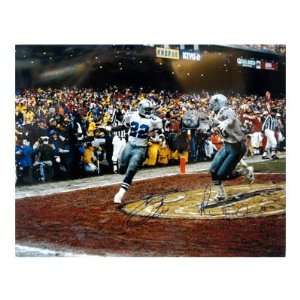  Signed Emmitt Smith Picture   Michael Irvin 16x20 