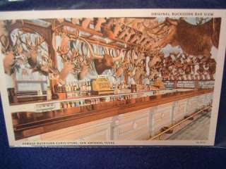 The original Buckhorn Bar. San Antonio, Texas. Fine detail and color 