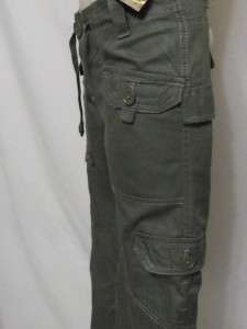 UnionBay Girls Green Adjustable Cargo Pants   Sz 8 Reg  