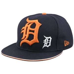  New Era Detroit Tigers Black Big One Little One Fitted Hat 