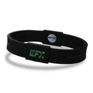  EFX Silicone Sport Bracelet Wristband Black with Green   8 