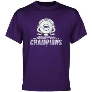   Womens Golf Champions T shirt   Purple 