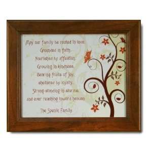 Personalized Our Family is Rooted Framed Print  Kitchen 