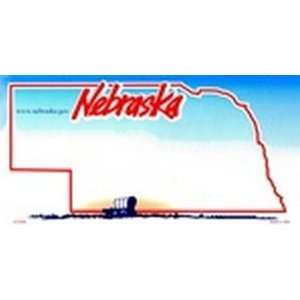 Nebraska State Background Blanks FLAT   Automotive License Plates 