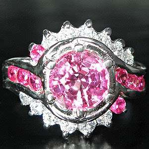 23.35 CT. PINK SAPPHIRE SILVER 925 RING  