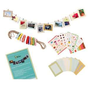   Mini Clothespins and Stickers   Fits 4x 6 Pictures
