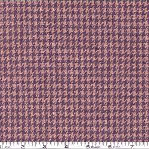  64 Wide Wool Double Knit Houndstooth Fabric Navy/Camel 