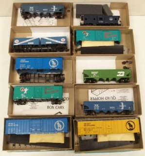 Athearn HO Scale Assembled & Unassembled Freight Cars (10)  