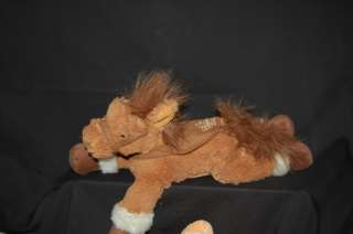 14 Plush Soft Applause Brown Stuffed Horse Pony Saddle  