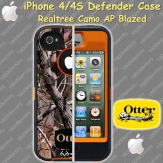   Defender Realtree Camo Case fo Apple iPhone 4 S 4S AP Blazed  