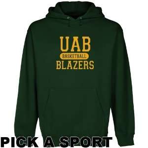 UAB Blazers Custom Sport Pullover Hoodie   Green