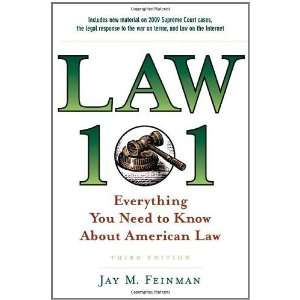   about the American Legal System) [Hardcover] Jay M. Feinman Books
