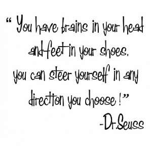 Dr seuss you have brains in your head and feet in your shoes(Fab Font 
