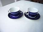   Mocca Cups and Saucers Hand Painted Design Ulla Procope Finland