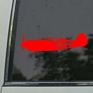  P 40 Tomahawk Pearl Harbor Taylor Red Decal Car Red 