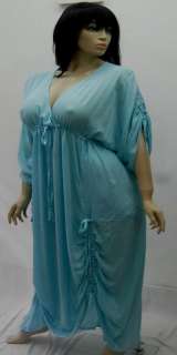 Q540 AQUA/DRESS CAFTAN MADE 2 ORDER M L 1X 2X 3X 4X  