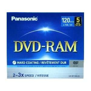   DVD RAMS (LM AF120LU5) 10 Packs of 5 Pack DVD RAMS, A Total of 50 DVD
