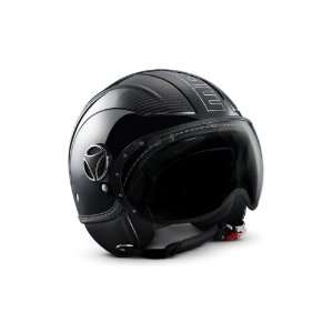 MOMO Design Avio Motorcycle Helmet Dot Approved   Black Frost   Silver 