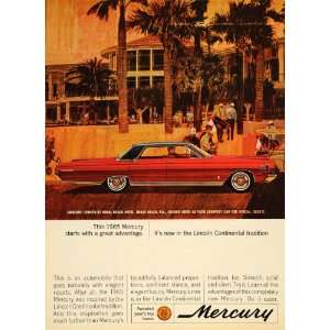   Ad Vintage Mercury Car Doral Beach Hotel Miami   Original Print Ad