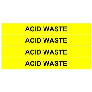  ACID WASTE ____Gas Pipe Tubing Labels 