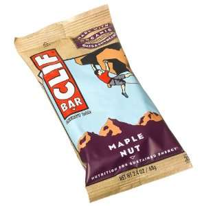  Clif Bar Clif Bar w/Organic Maple Nut 12 Bars Health 
