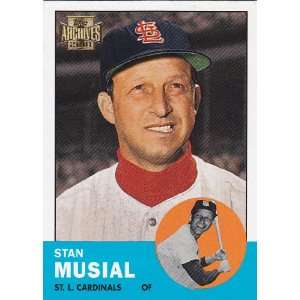  Stan Musial 2001 Topps Archives (1963 Topps) (St Louis 