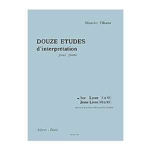    Etudes DInterpretation (12)   Volume 1 (9790230810487) Books