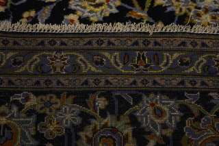 Amazing Navy Blue Kashan Persian Wool Handmade Oriental Area Rug 