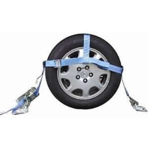  Adjustable Wheel Net with Twisted Snap Hooks, Ratchet, and 