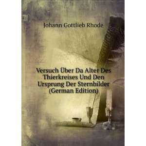   Der Sternbilder (German Edition) Johann Gottlieb Rhode Books