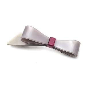  [Aznavour] Lovely & Cute Color Ribbon Hair Pin / Gray 