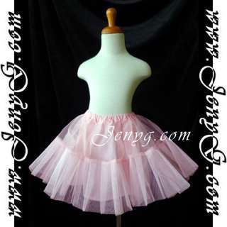 U01 Girls Petticoat Underskirt, Pink 0 16 Years  