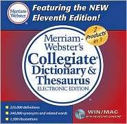 Merriam Websters Collegiate Dictionary & Thesaurus, (0877794715 